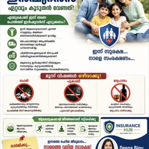 ആരോഗ്യമുള്ളവർക്കാണ് ആരോഗ്യ ഇൻഷുറൻസ് ഏറ്റവും കൂടുതൽ വേണ്ടത് !