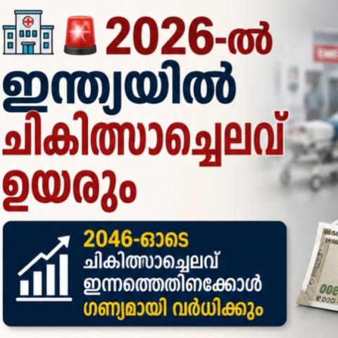 🏥 🚨 2026-ൽ ഇന്ത്യയിൽ ചികിത്സാച്ചെലവ് 11.5% ഉയരും; ആരോഗ്യ ഇൻഷുറൻസ് ഇനി തിരഞ്ഞെടുപ്പല്ല, ജീവിതത്തിന്റെ സാമ്പത്തിക സുരക്ഷ!